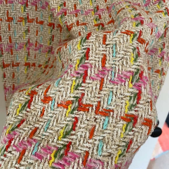 Tweed mini dress with bow detail in the back - Picture 2 of 7